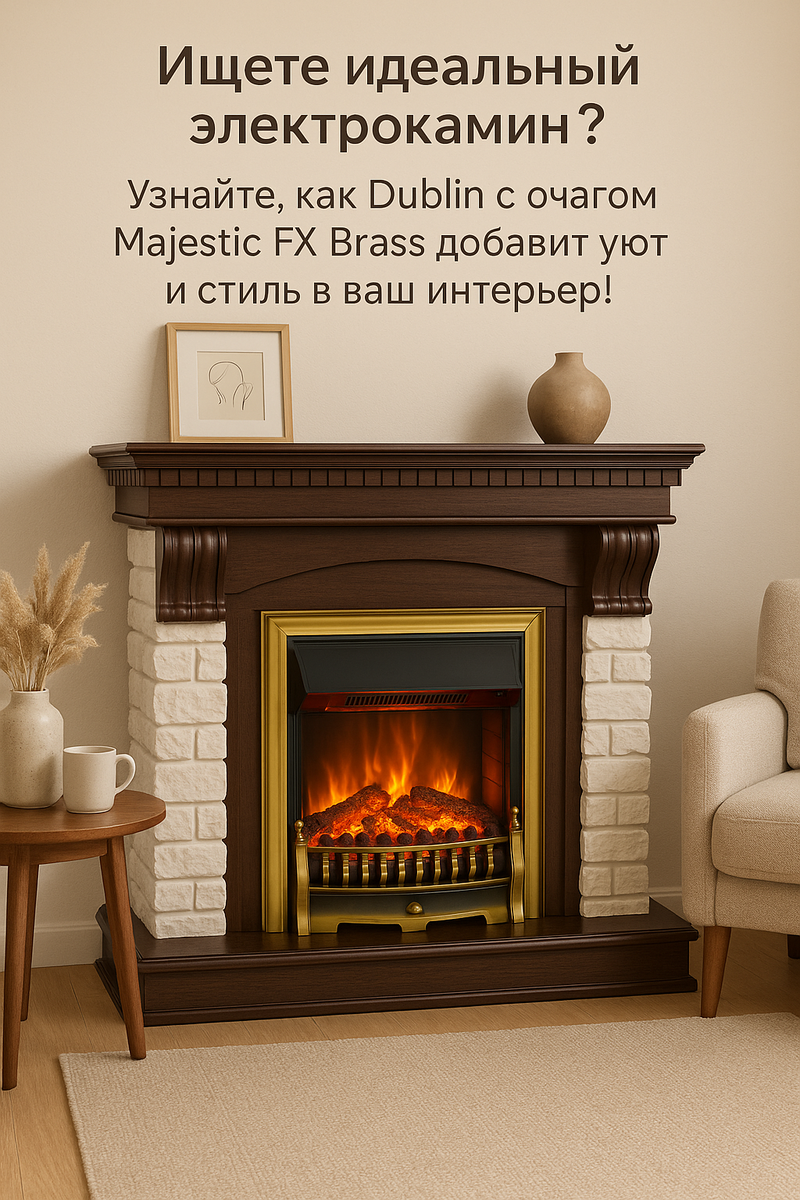   Электрический камин Dublin: как создать атмосферу уюта и стиля в вашем доме без лишних хлопот Kamin