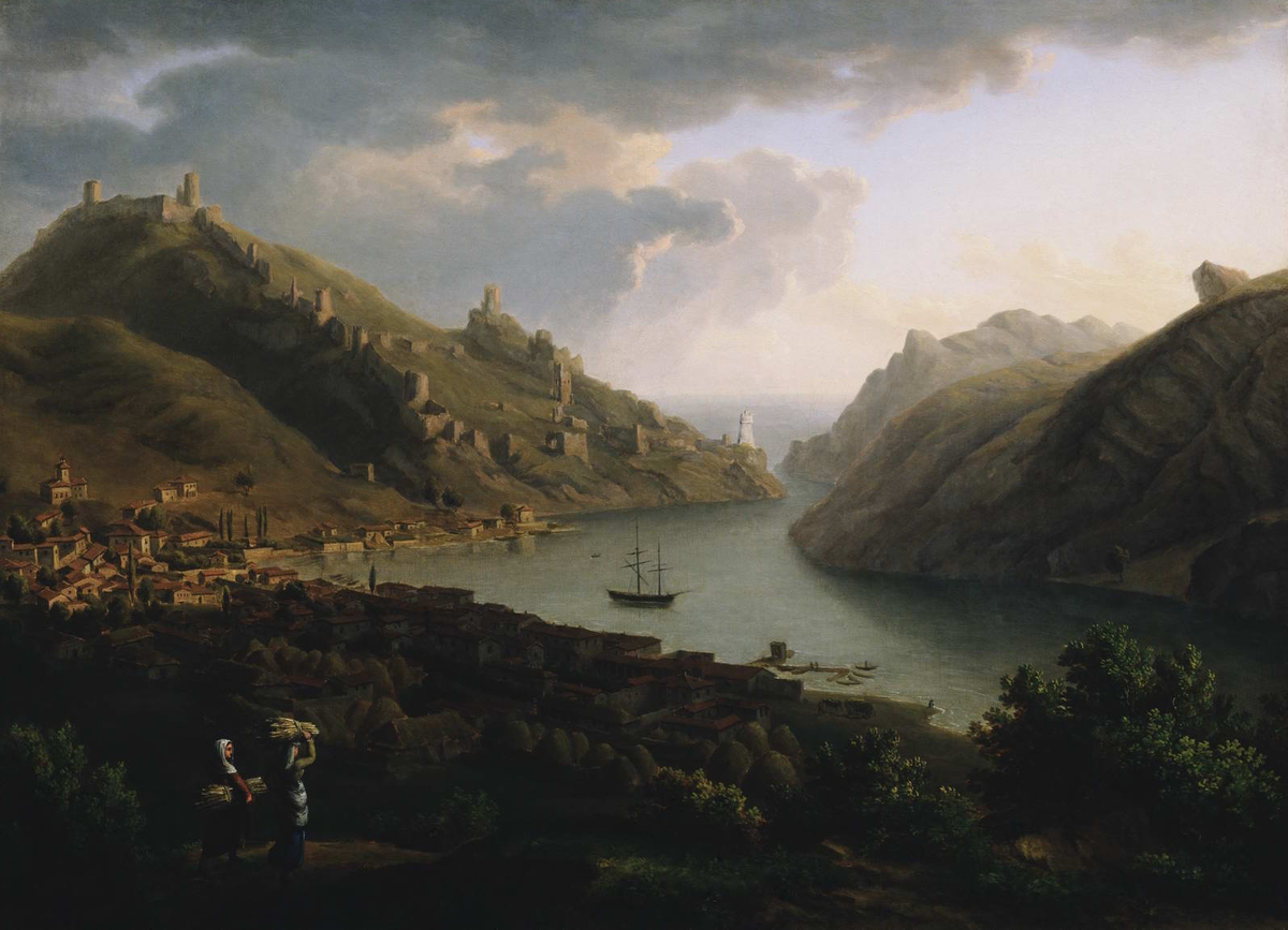 Ж.-К. Мивилль. Вид на Балаклаву. Начало 19 века