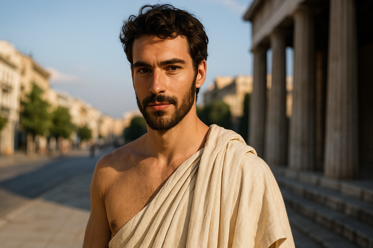 Молодой Диоген, современная фото реконструкция