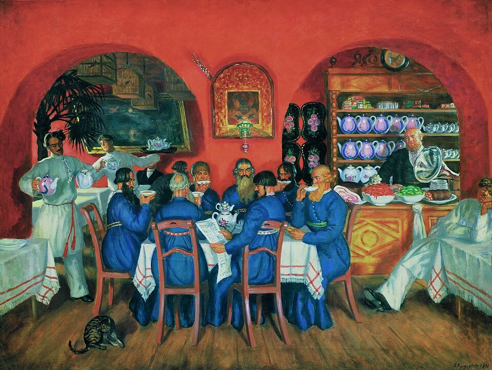 Борис Кустодиев, Московский трактир, 1916 год