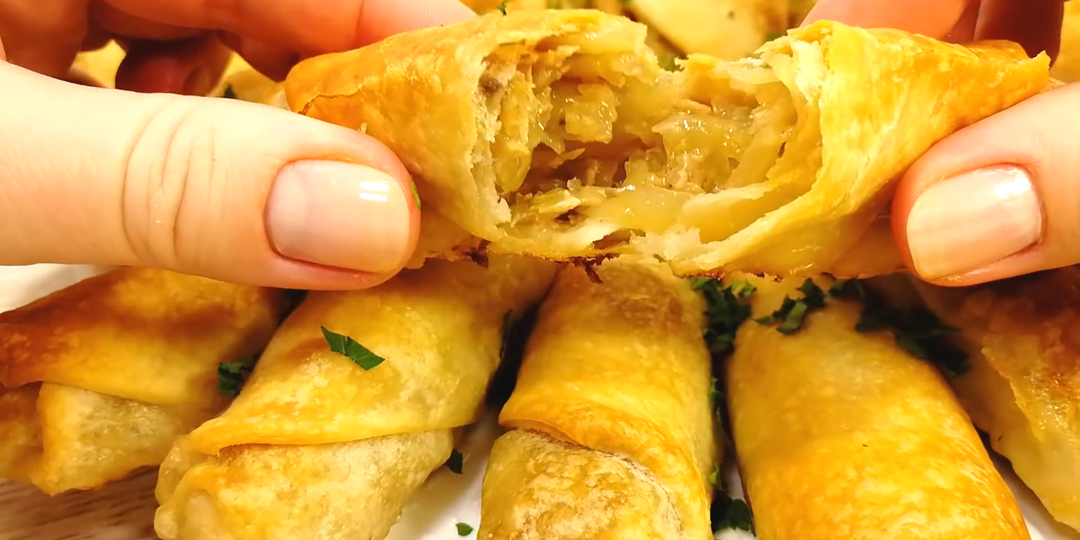 Язык можно проглотить! Тесто на кипятке и потрясающее "Трубочки" в духовке.