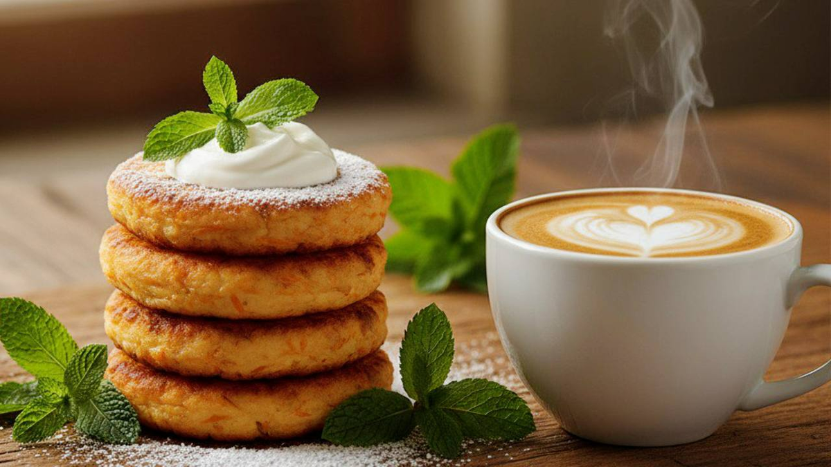 Идея для завтрака: нежные сырники с морковью