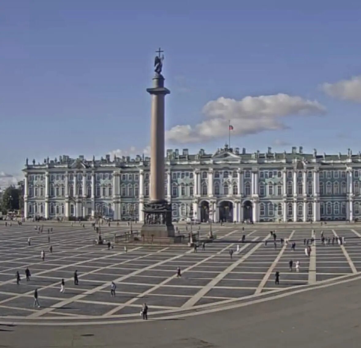    Фото: скриншот видео видовой камеры Эрмитажа