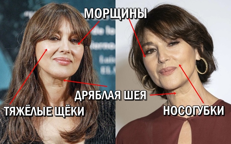 Моника Беллуччи и её возрастные изменения в 50+