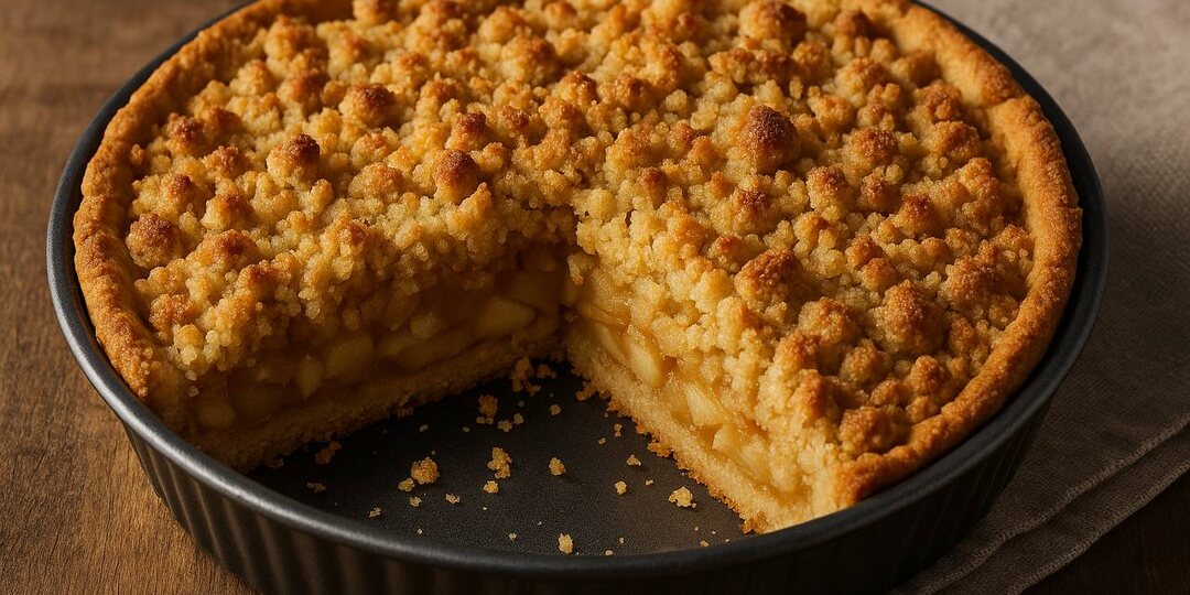 Тот самый яблочный пирог: который хрустит и тает одновременно