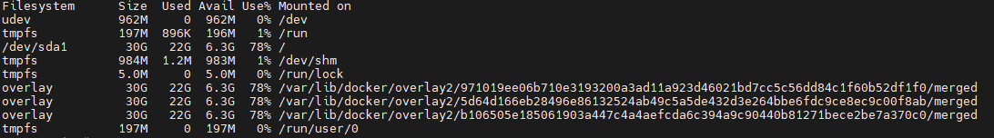 df -h No space left on device (28), но место есть