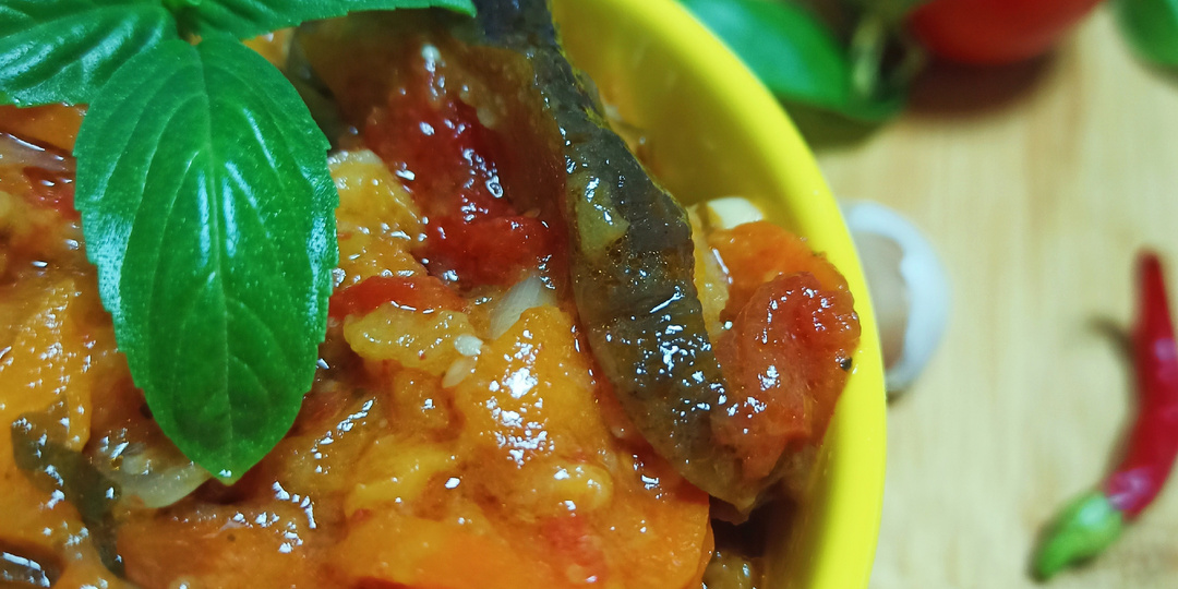 Аджапсандал - лето на тарелке. Горячее блюдо, холодная закуска и салат на зиму