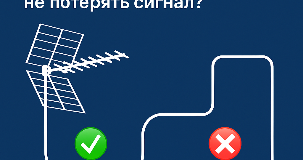 Как правильно развести кабель для антенны, чтобы не потерять сигнал?