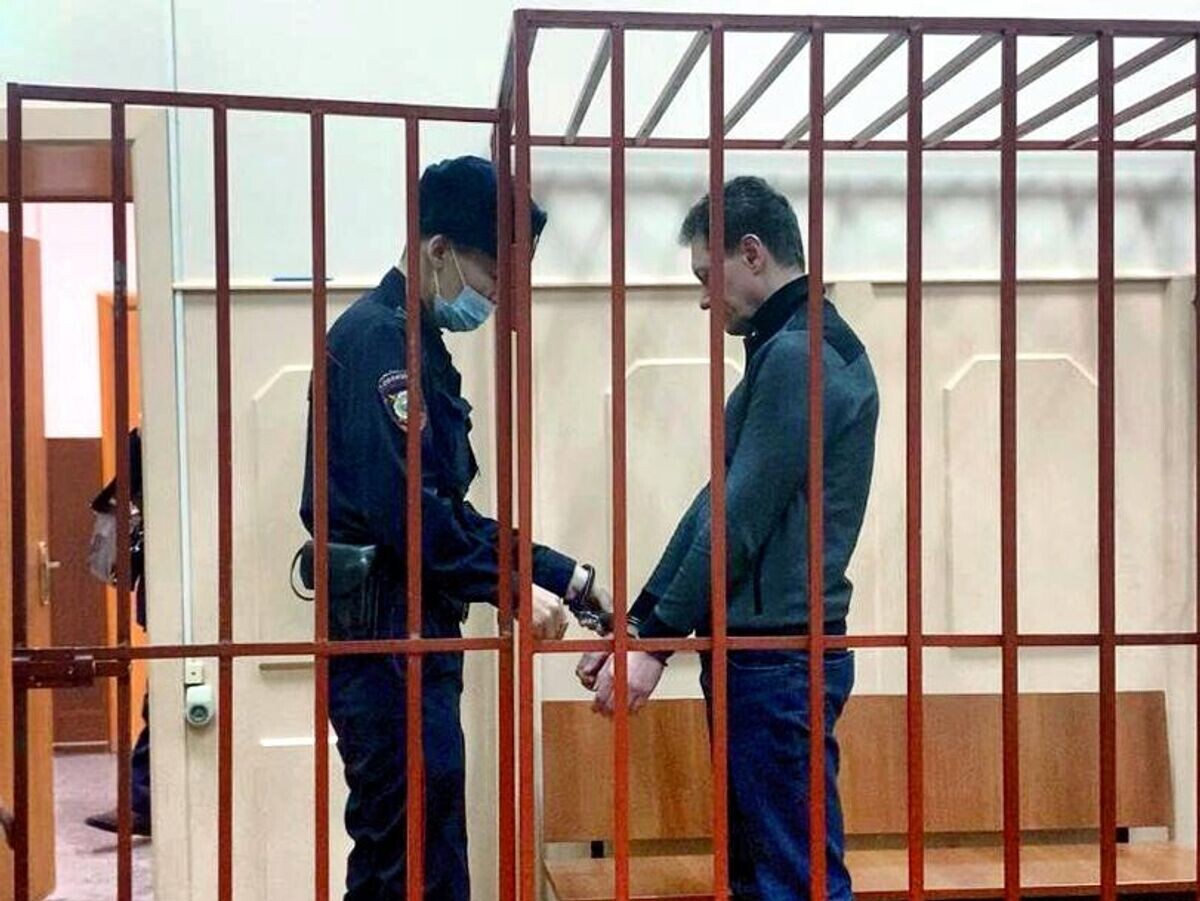    Заместитель председателя правительства Московской области Дмитрий Куракин в суде© РИА Новости / Пресс-служба Басманного суда