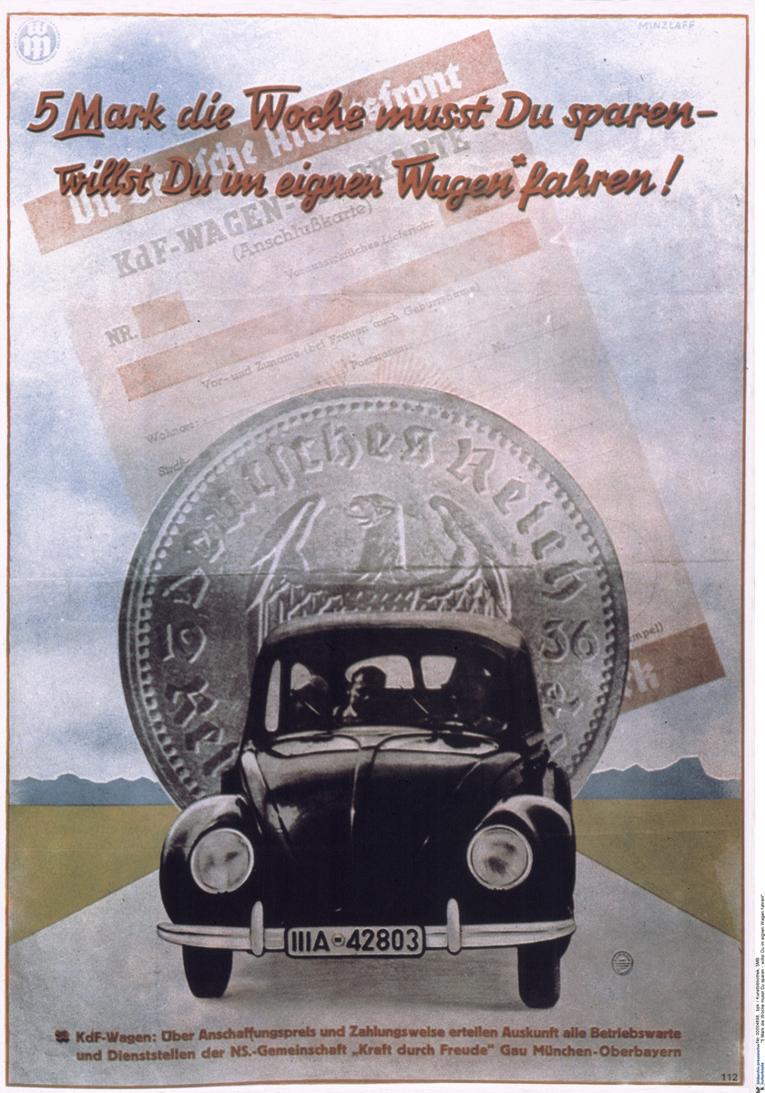 Плакат KDF-Wagen. Автор: bpk. Источник: bpk / Kunstbibliothek, SMB