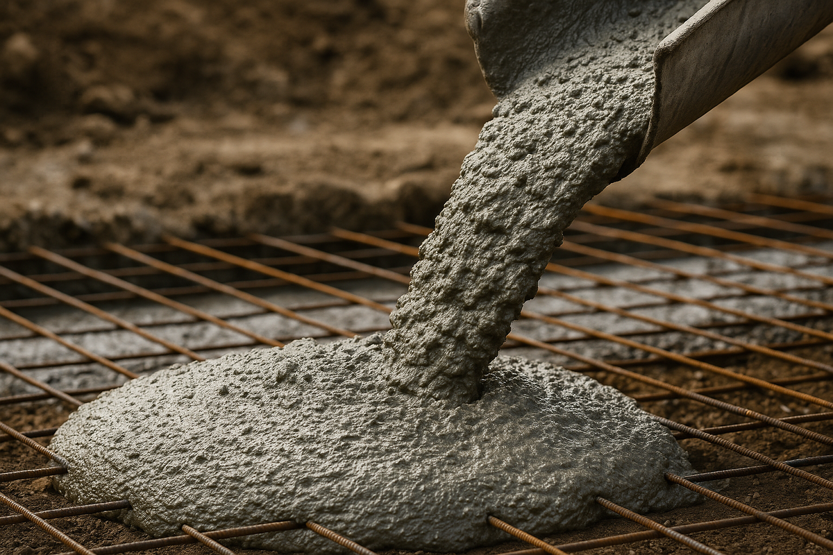 Заливка бетона