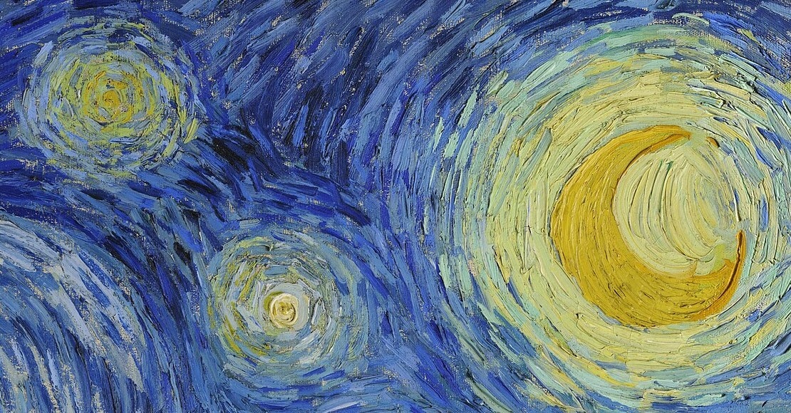 Фрагмент картины Винсента Ван Гога «Звездная ночь»