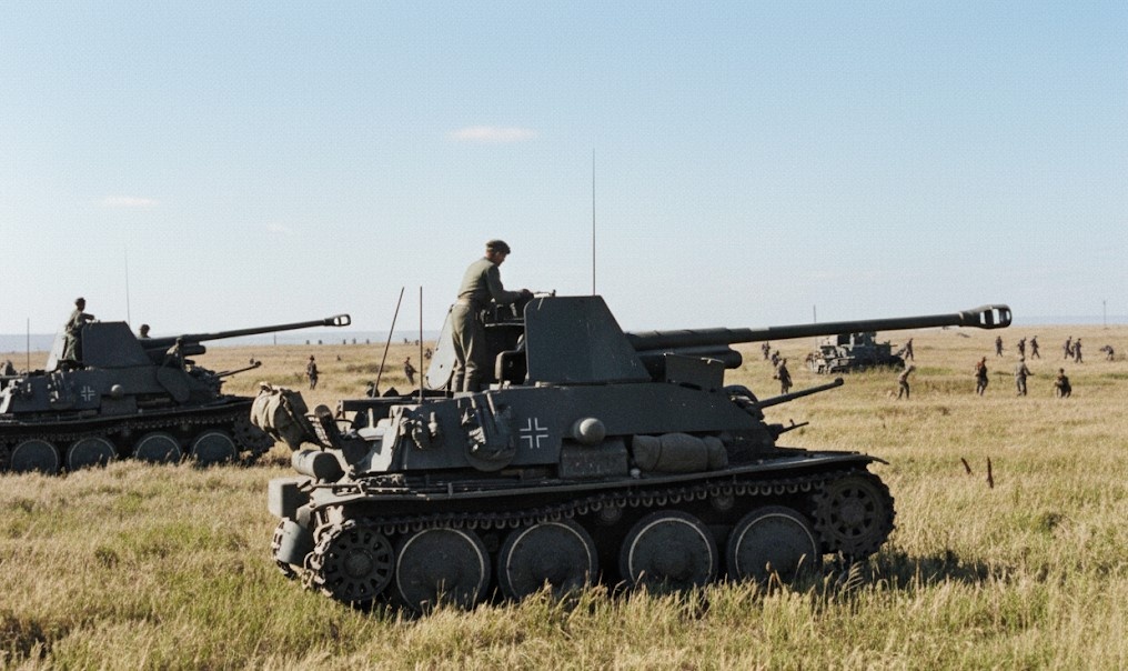 Marder III в южнорусских степях, 1942