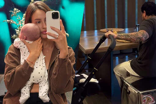    Валентина Иванова и рэпер Тимати с дочерью. Фото: