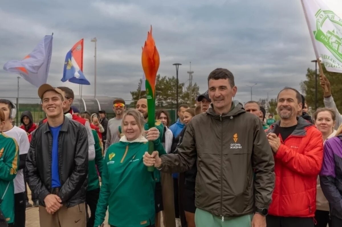    В Калуге прошла эстафета донорского факела «Огонь жизни»