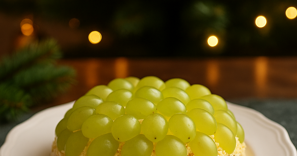 Салат «Тиффани» с курицей и виноградом — украшение и лучший салат на Новогодний Стол 2026!