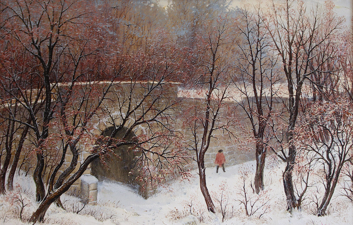 Чёртов мост. Худ. И. Б. Хоронько (фото из социальных сетей художника)