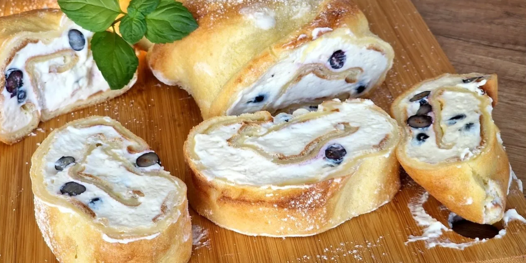 🍰 Ленивый ЭКЛЕР с творожным кремом и ягодами. Невероятно простой и изысканный десерт.