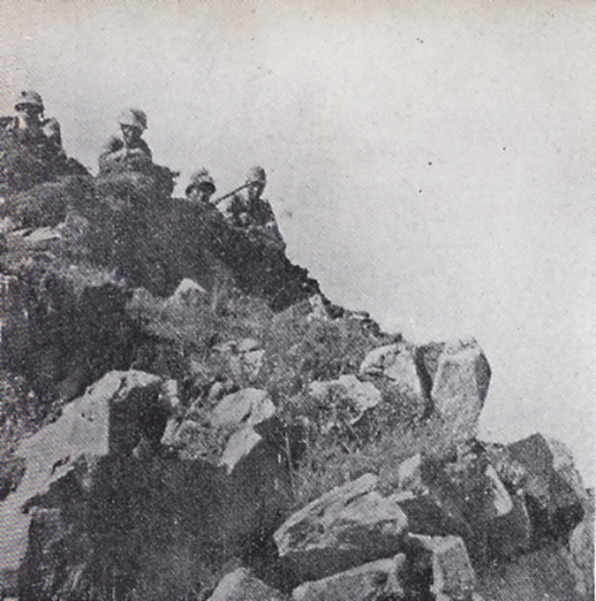 Японцы на сопке Заозёрная