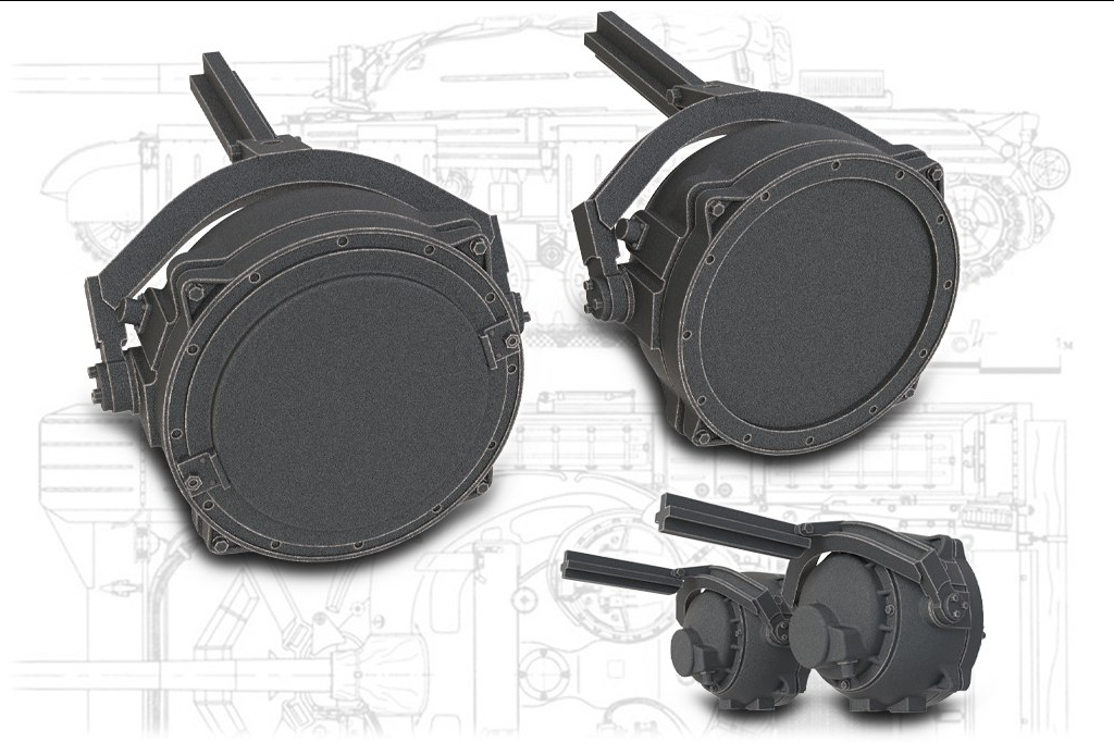 Прожектор Л-4А с двумя разъемами — на корпусе и на задней крышке