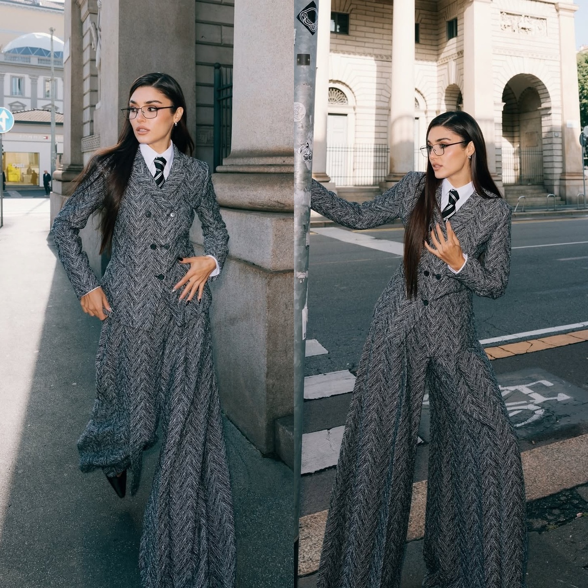 Ханде Эрчел на Миланской неделе моды. Фото: соцсети