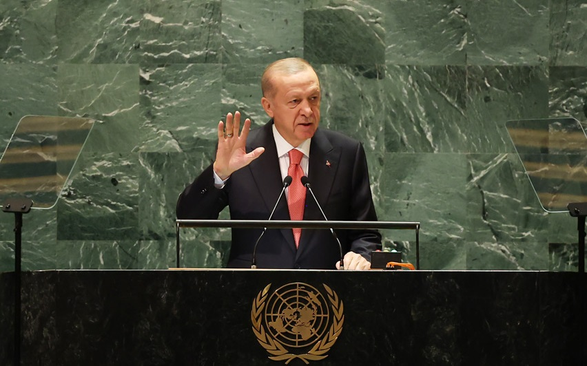 Президент Турции Эрдоган в ООН. Фото: https://vestikavkaza.ru/news/erdogan-ocenil-vaznost-cop29.html