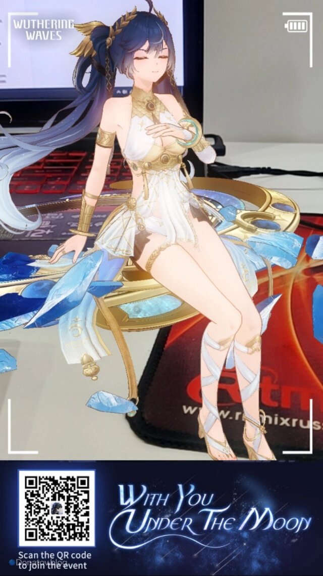    В событии With You Under the Moon можно делать фото с Юно в AR-режиме