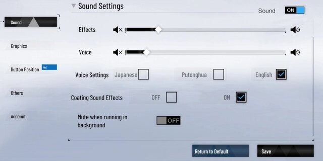    Доступный язык перевода в Punishing: Gray Raven