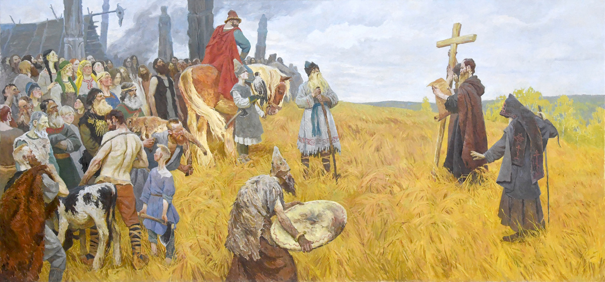 люди Русские задают вопросы проповеднику 