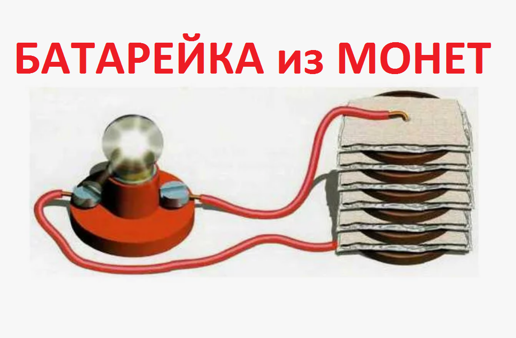 Батарейка из монет