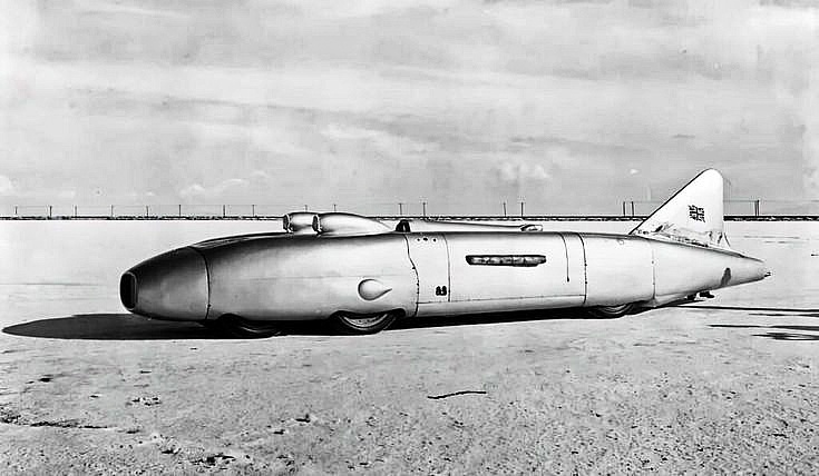 Рекордный автомобиль Thunderbolt. Бонневилль, 1937 год