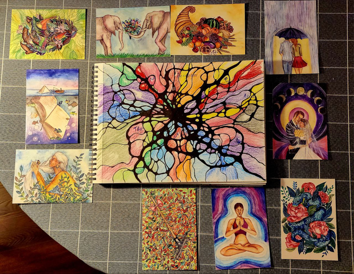 Добавляем метафорические карты. Работы участников.