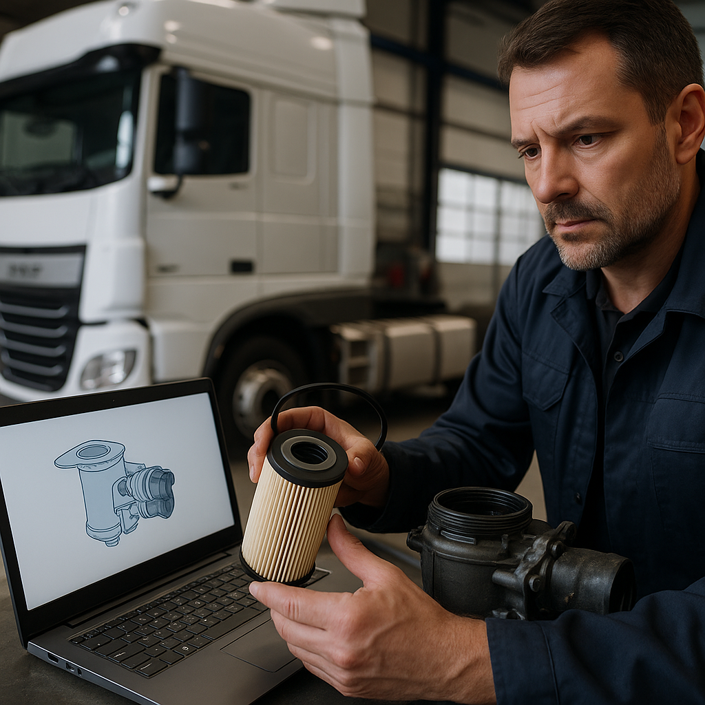    Как подобрать масляный фильтр DAF XF106 MX-13 по VIN за 10 минут и без простоев admin