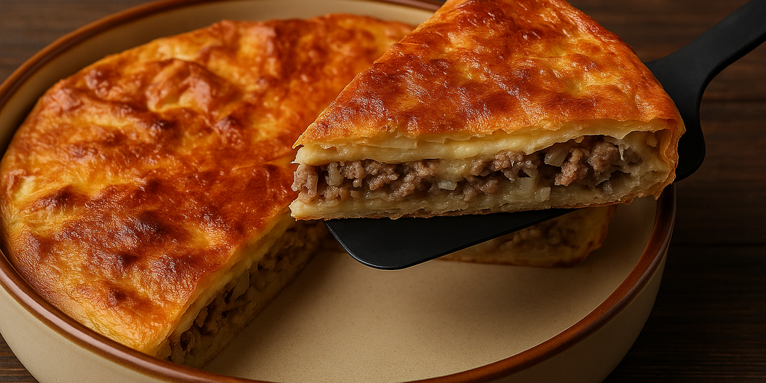 Заливной пирог из лаваша и фарша — вкусно, быстро и сытно!