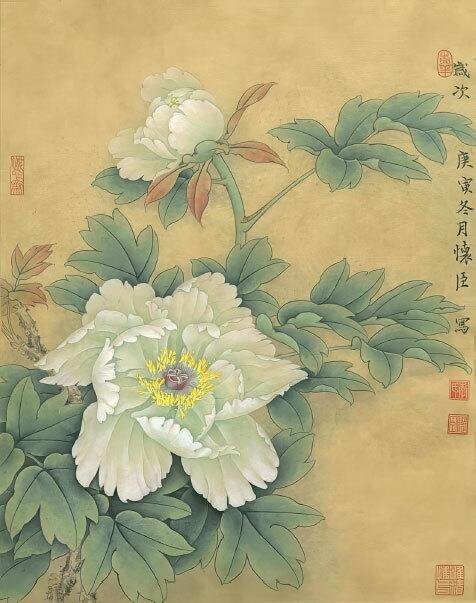 Цветы. Живопись гохуа