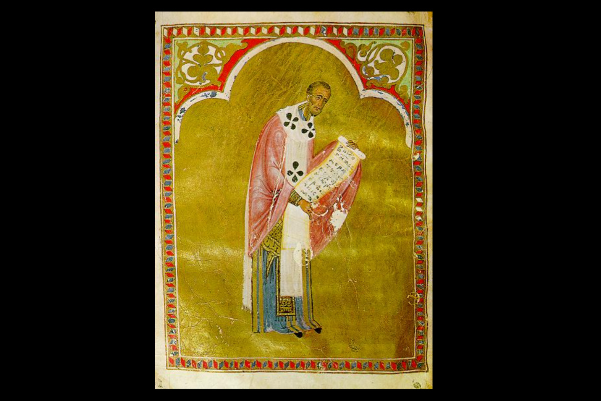 Иоанн Златоуст, миниатюра из рукописи XIII века, Государственный исторический музей. Фото: Bender235/Wikipedia/Public Domain
