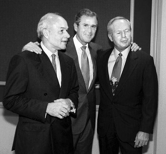 Кеннет Лей, Джордж Буш Младший и миллионер Дон Сандерс