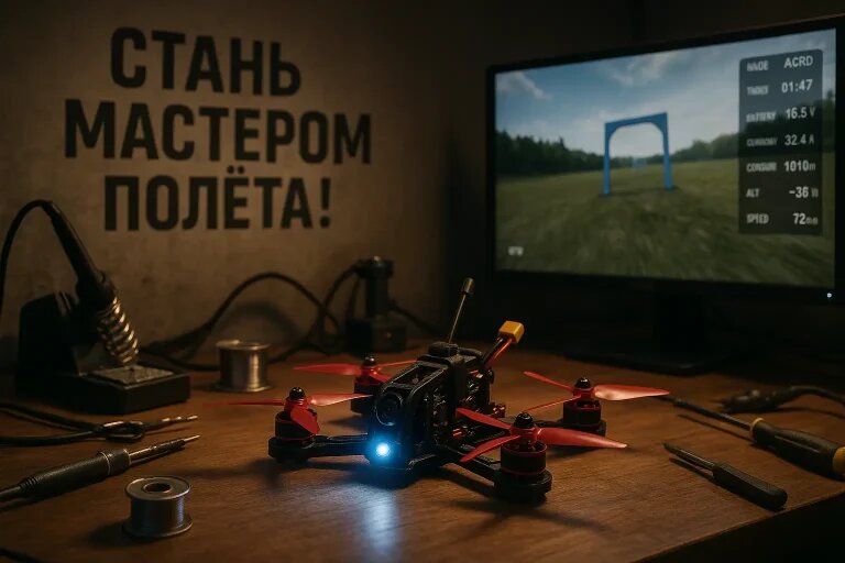    Как построить карьеру пилота в спортивных FPV-гонках "Обученик"