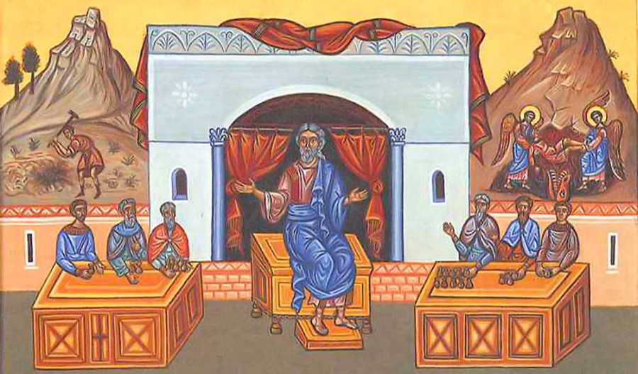 Притча о талантах (Мф. 25:14-30).