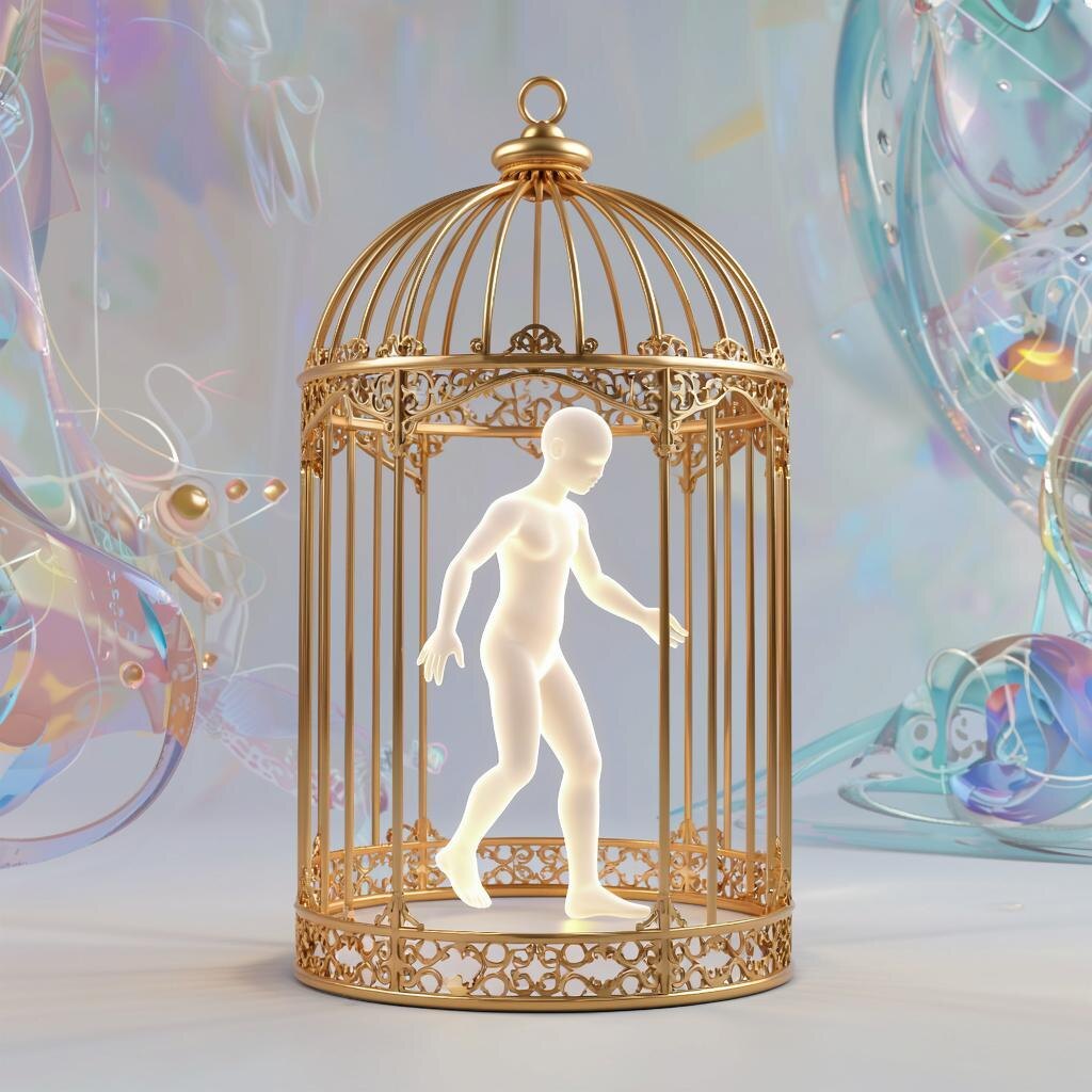 Меньше вещей - больше свободы. Изображение ИИ