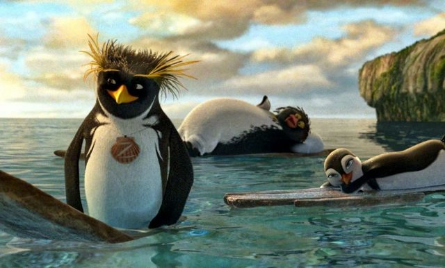    Кадр из мультфильма «Лови волну»