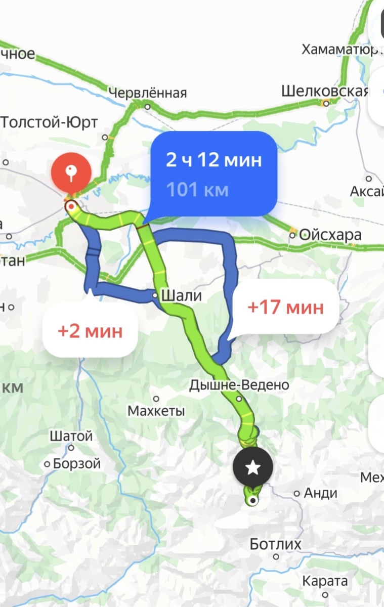 Маршрут из Грозного | яндекс карты