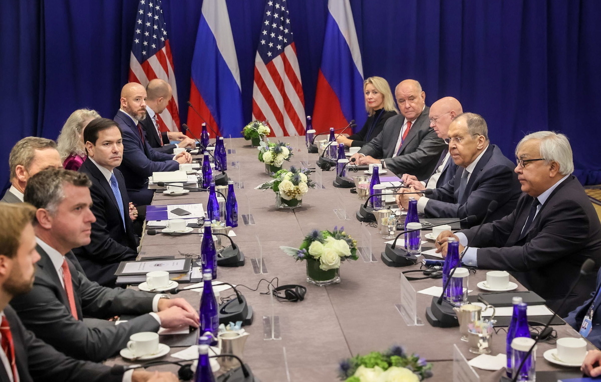    Госсекретарь США Марко Рубио и глава МИД РФ Сергей Лавров  Пресс-служба МИД РФ/ТАСС