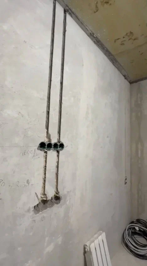 Штробление стен в процессе ремонта квартиры. Проект Domeo