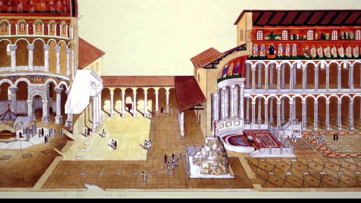 «Церковный комплекс на Святых местах Иерусалима в IV веке (реконструкция)»
