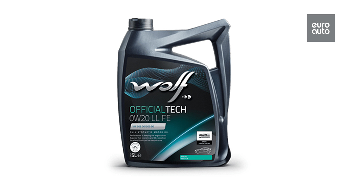 Рис. 1 Моторное масло Wolf OfficialTech 0W-20 LL FE класса вязкости SAE 0W-20