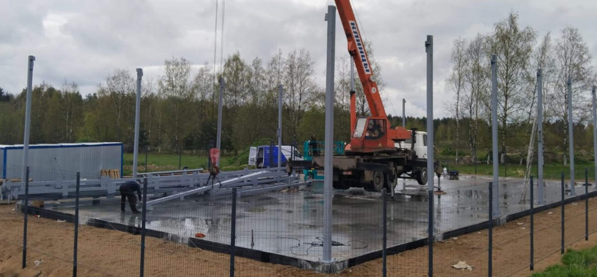 Начальный этап строительства