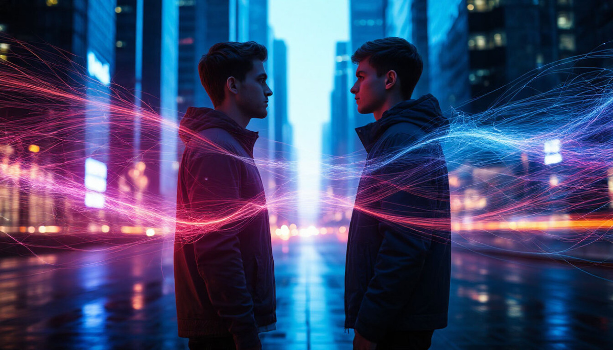 Энергетические волны между людьми