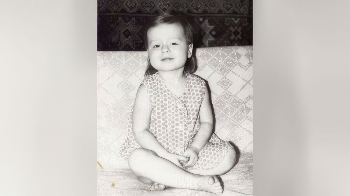 Юлия Савичева в детстве.