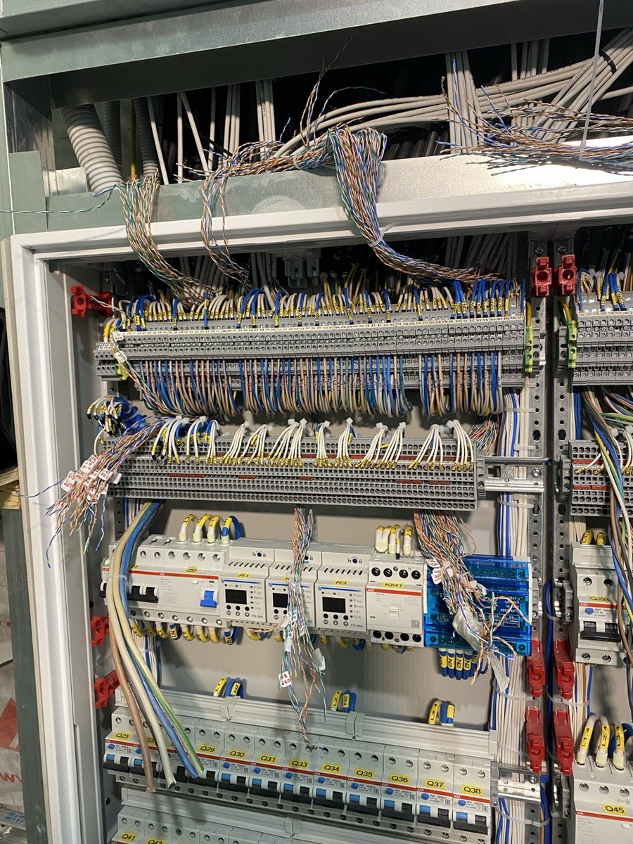 Подключение щита через клеммы